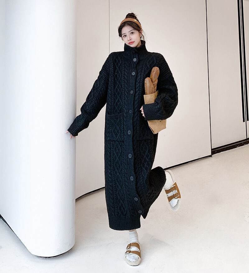 【dress】ロングニットワンピース　N2187