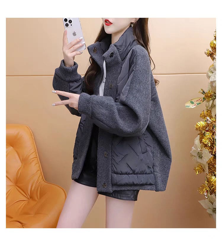 【outer】ニットドッキングアウター 　M29189