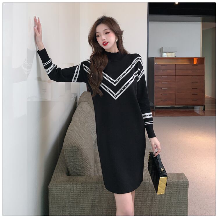 【dress】ファッション気質満点韓流スタイル ルーズ着痩せニットワンピース G9765