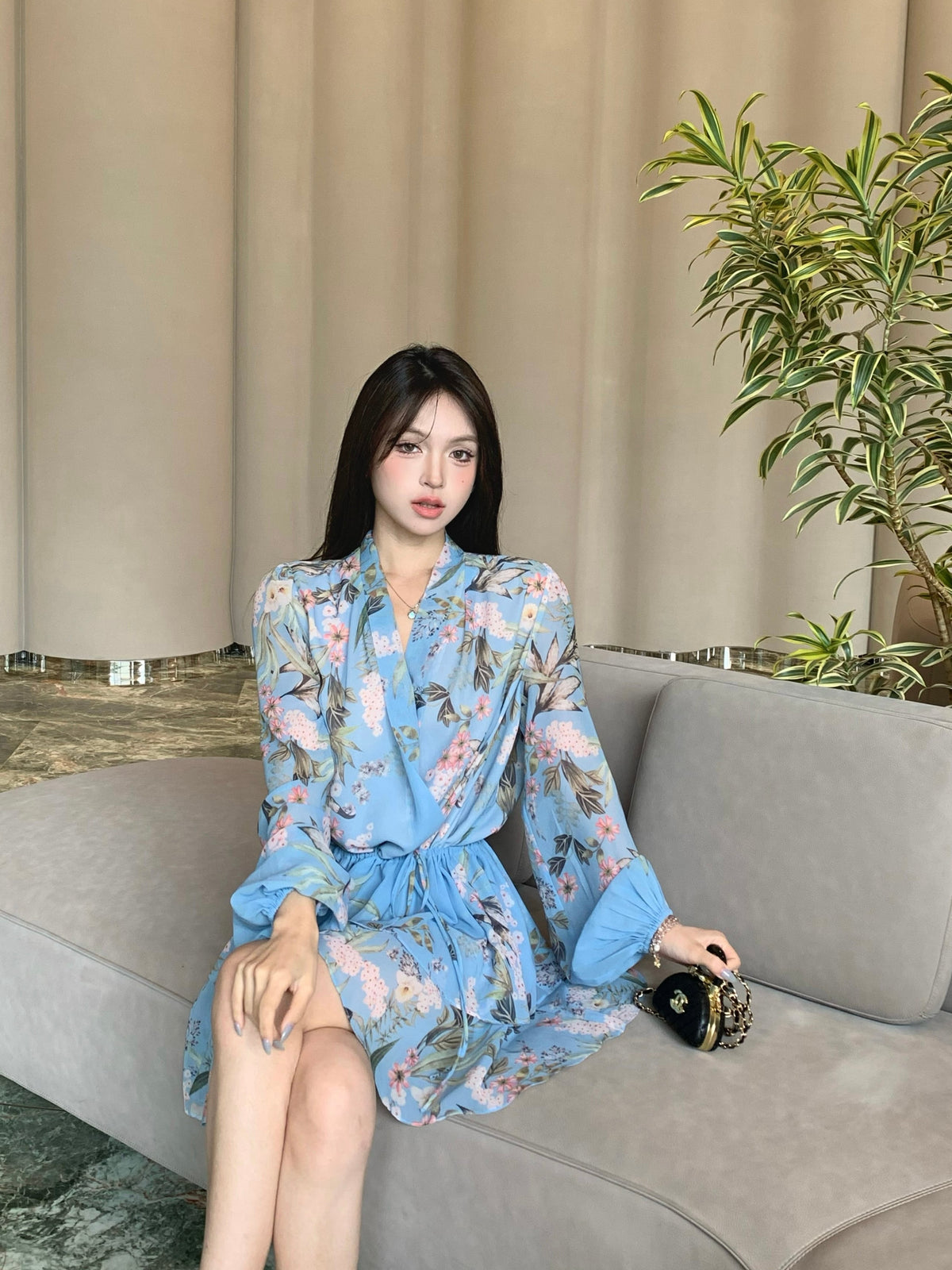 【dress】花柄ワンピース　M24516
