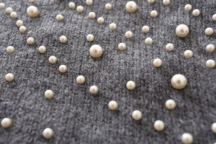 【tops】パールニットセーター　M19042