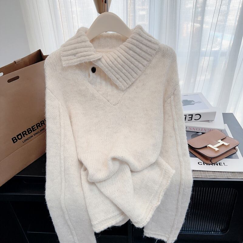 【tops】ハイネックニットセーター　M28243