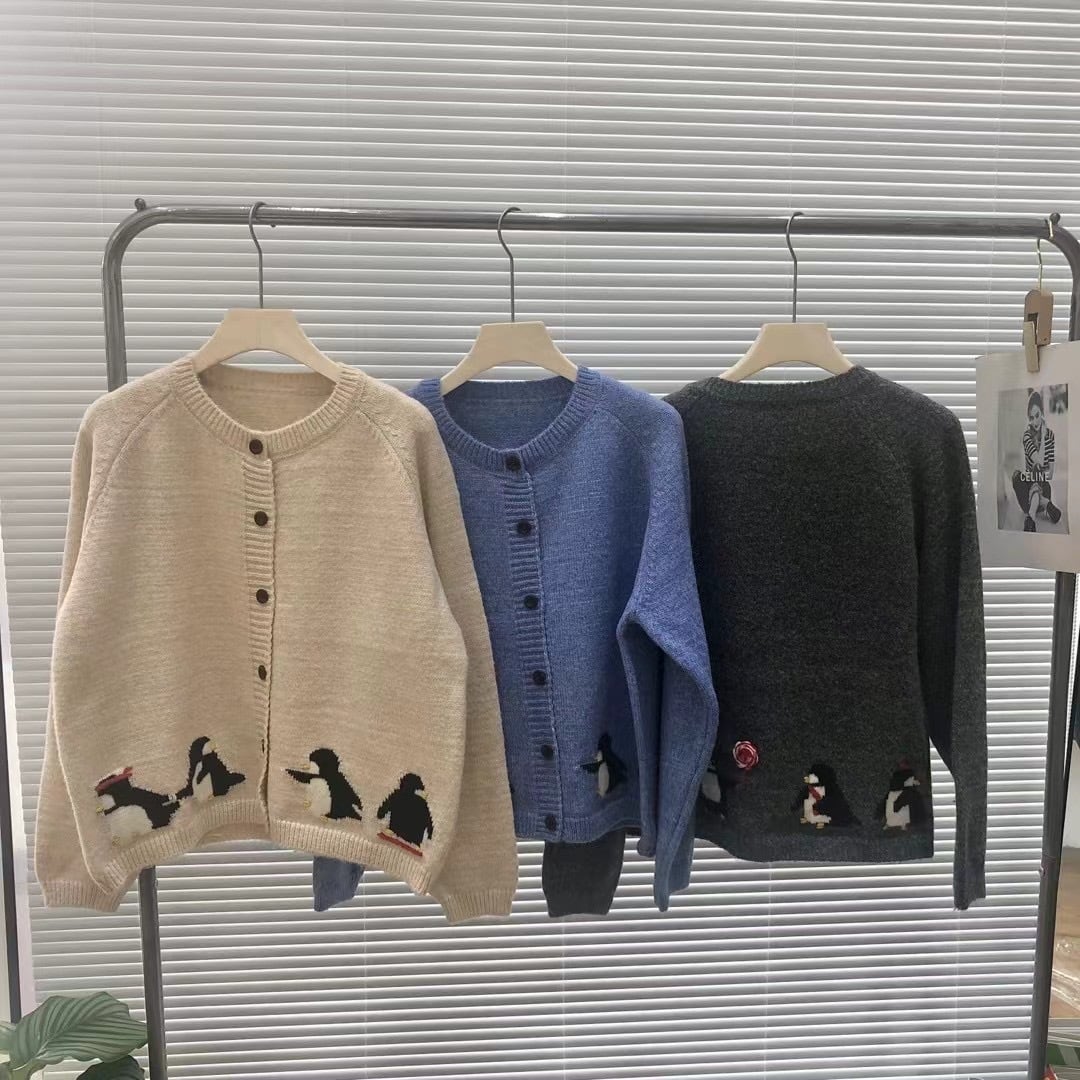 【outer】ジャカードニットカーデ　M26329