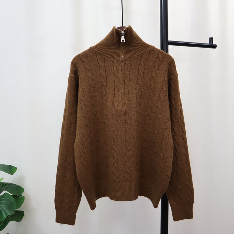 【tops】ファスナーニットセーター　M26849