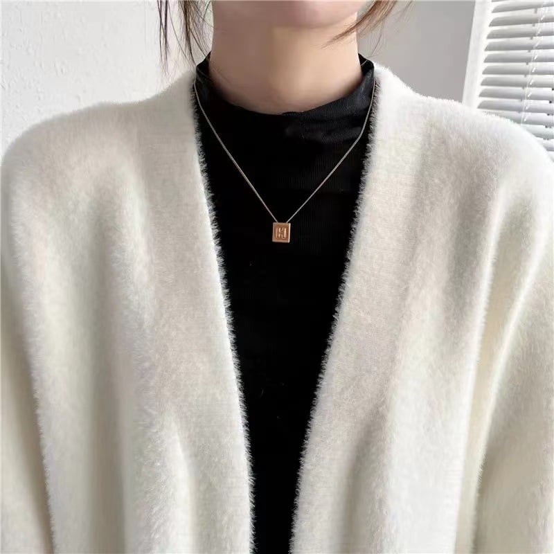 【outer】ロング丈ニットカーデ　M26127