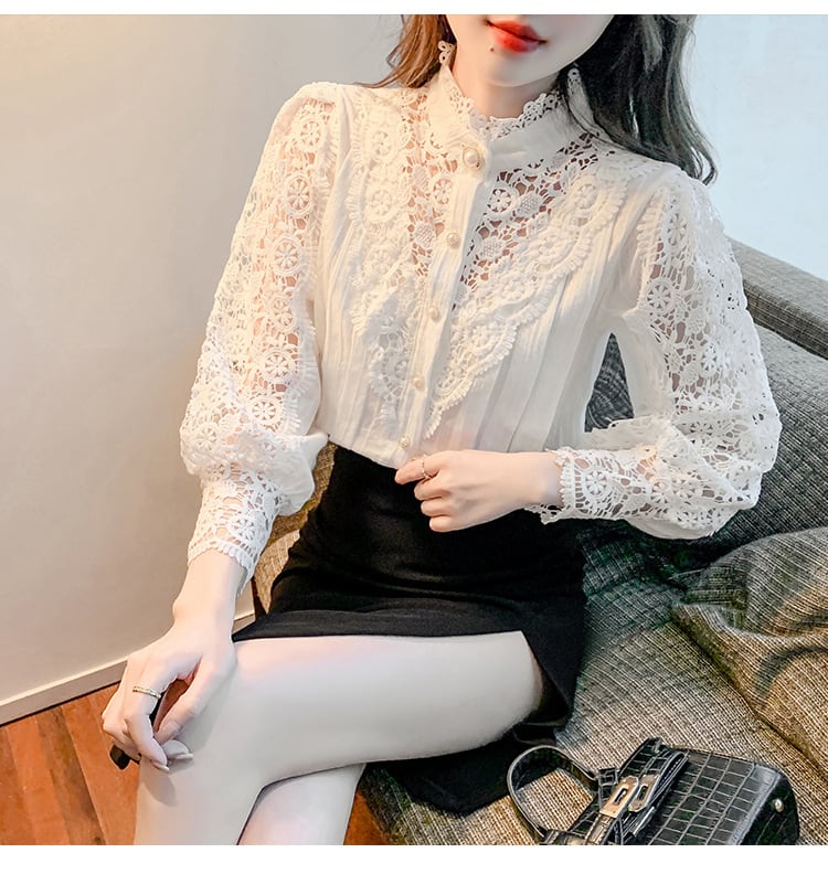 【tops】レースブラウス　M29073