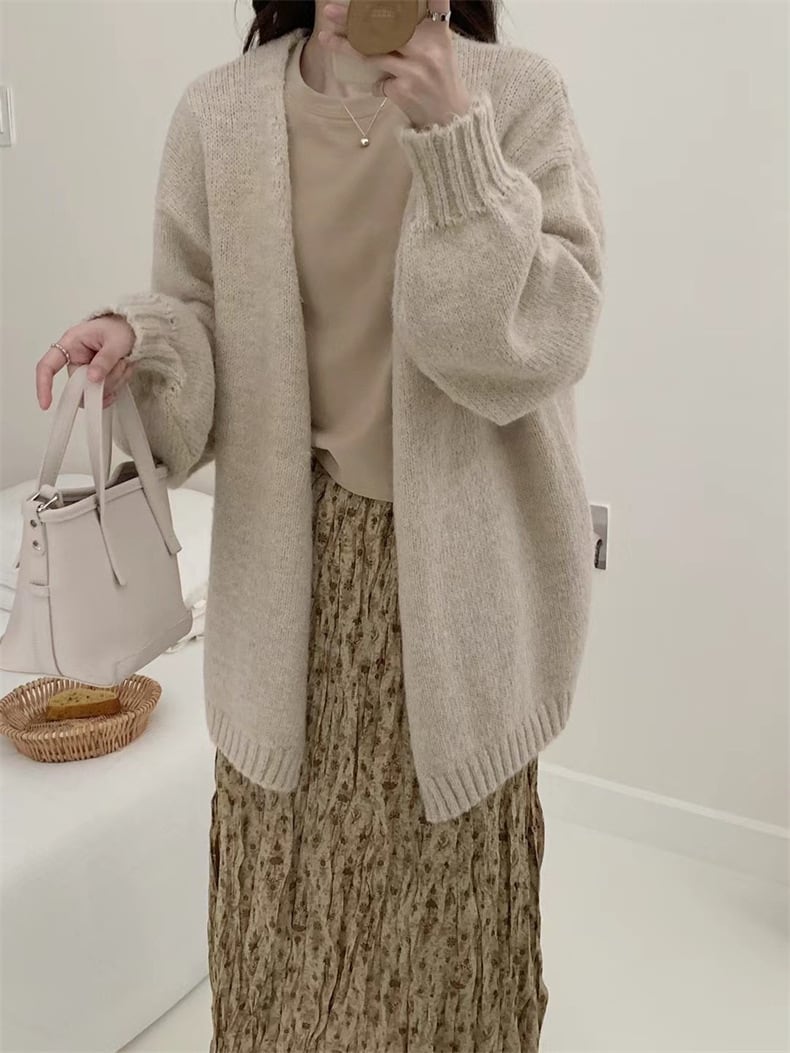 【outer】Vネックニットカーデ　M25798
