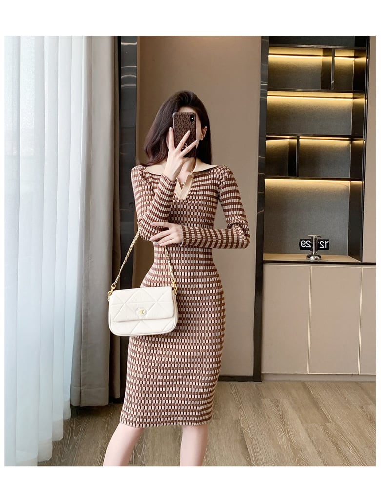 【dress】ニットワンピース　M18910