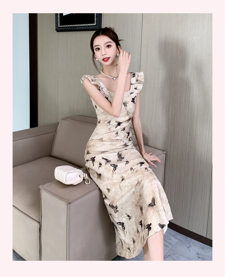 【dress】プリントキャミワンピース　M23963