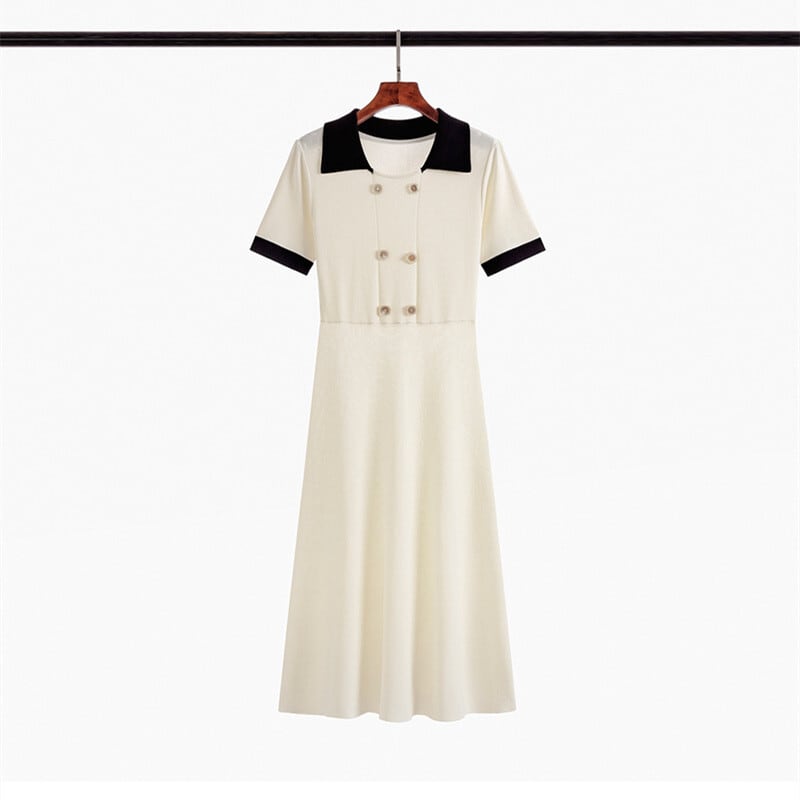 【dress】薄手ニットワンピース　M29745