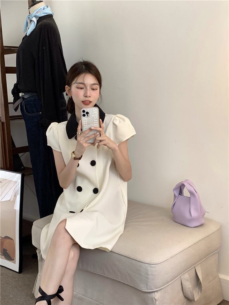 【dress】パフスリーブワンピース G20505