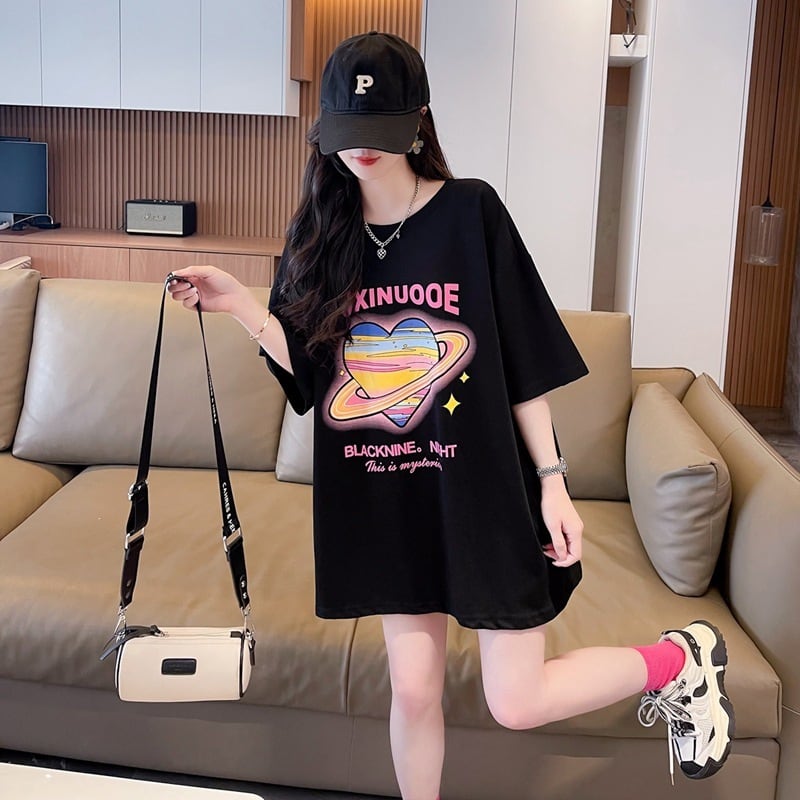 【tops】リボン付きTシャツ　M24349