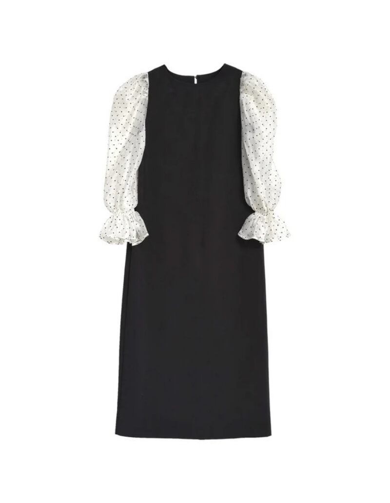 【dress】チュールコンビワンピース　M29875