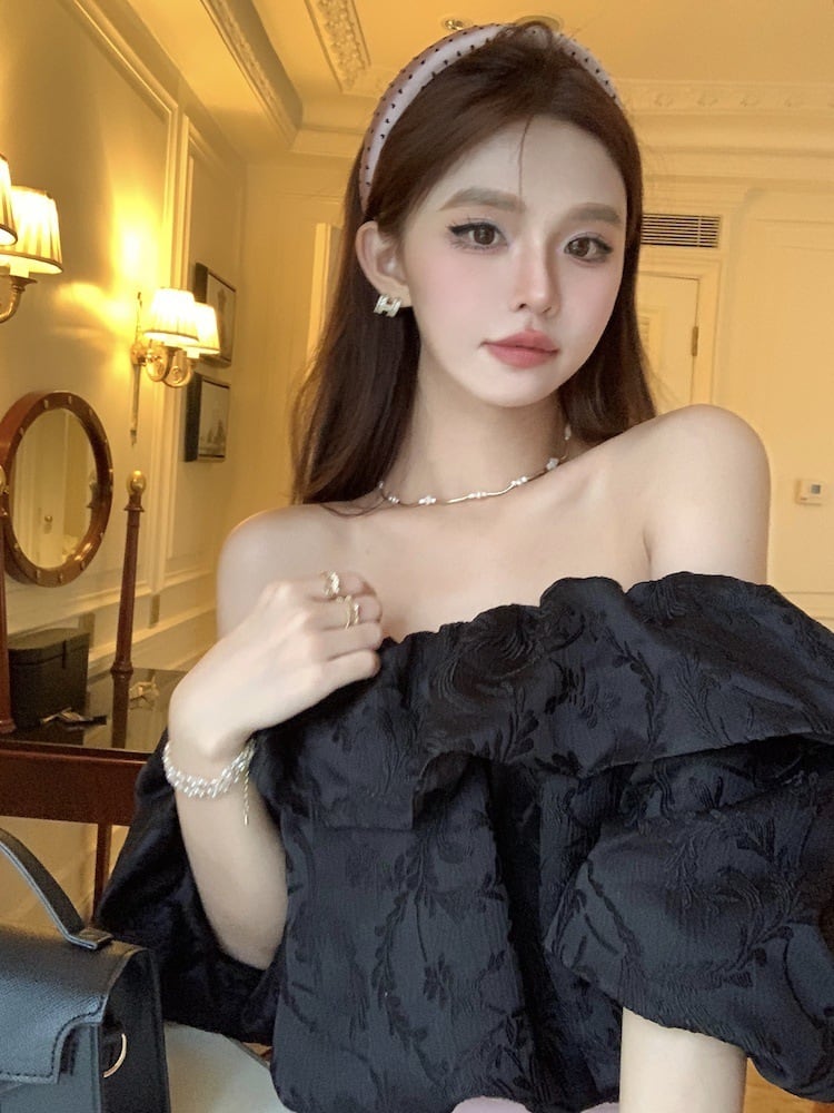 【tops】ボートネックトップス　M24333