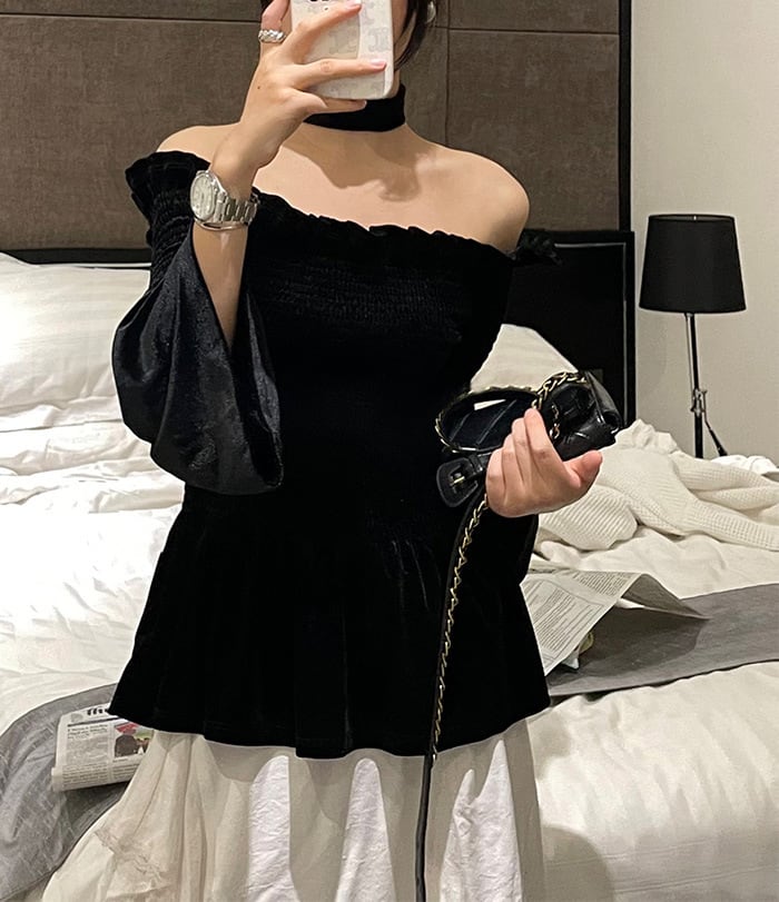 【tops】オフショルダーブラウスG20160