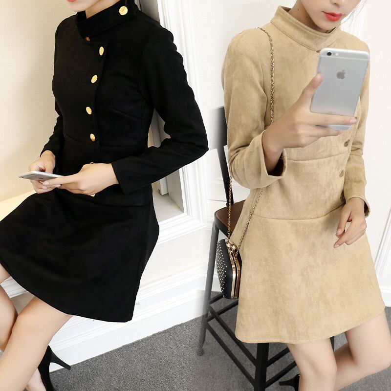【dress】ボタンデザインワンピース　M18454