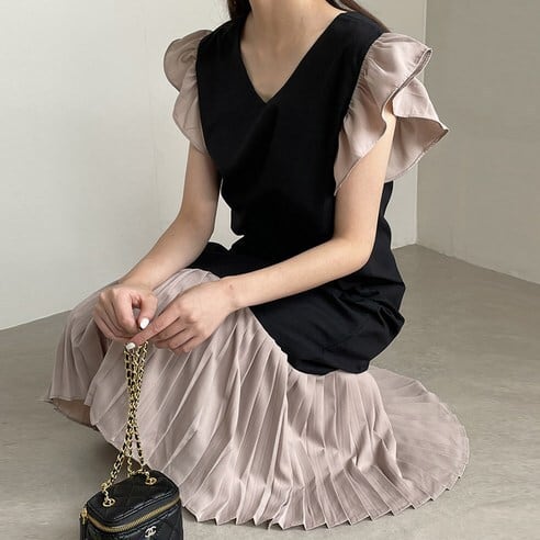 【dress】切り替えワンピース　M24702