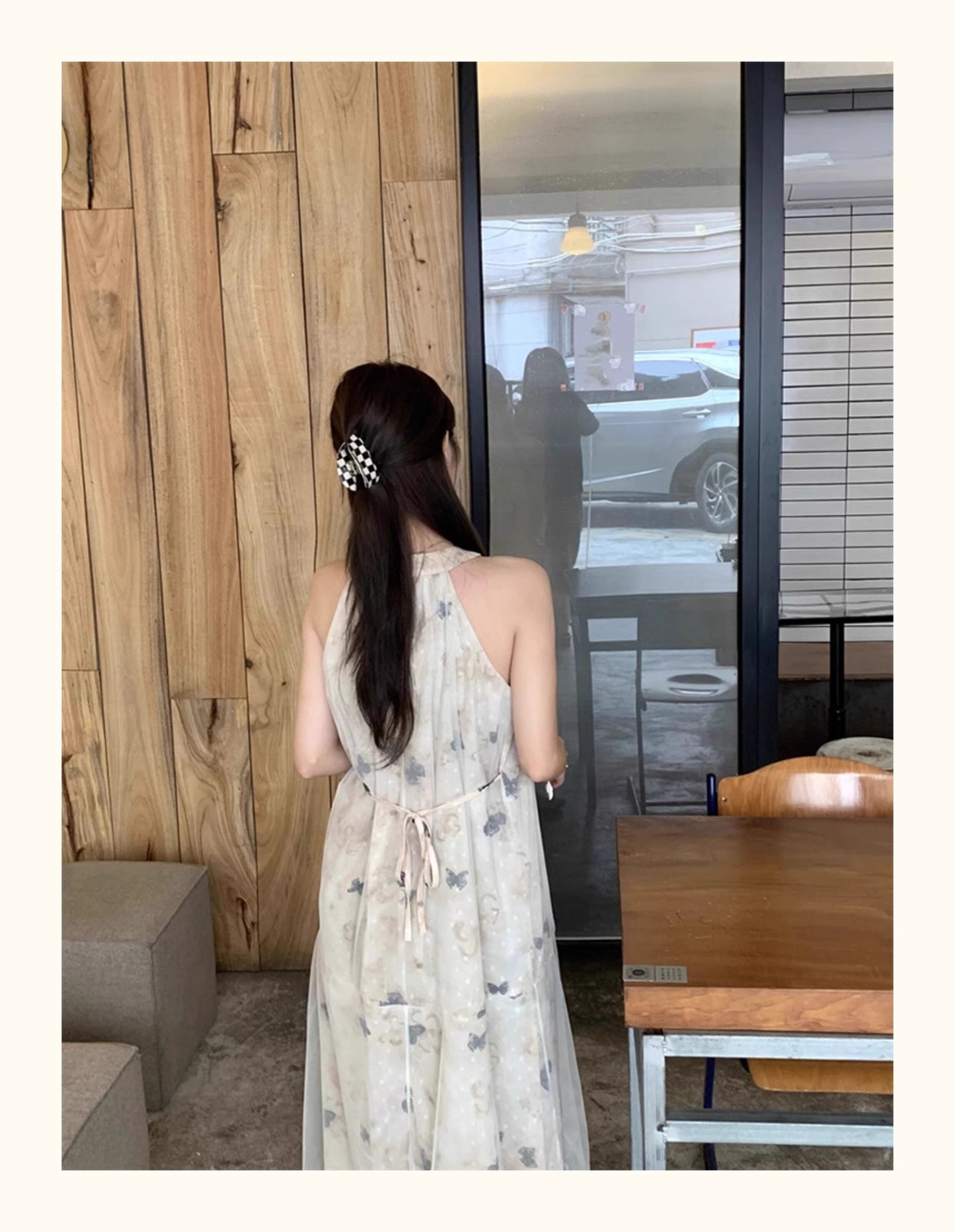 【dress】ホルターネックプリントワンピース G21520