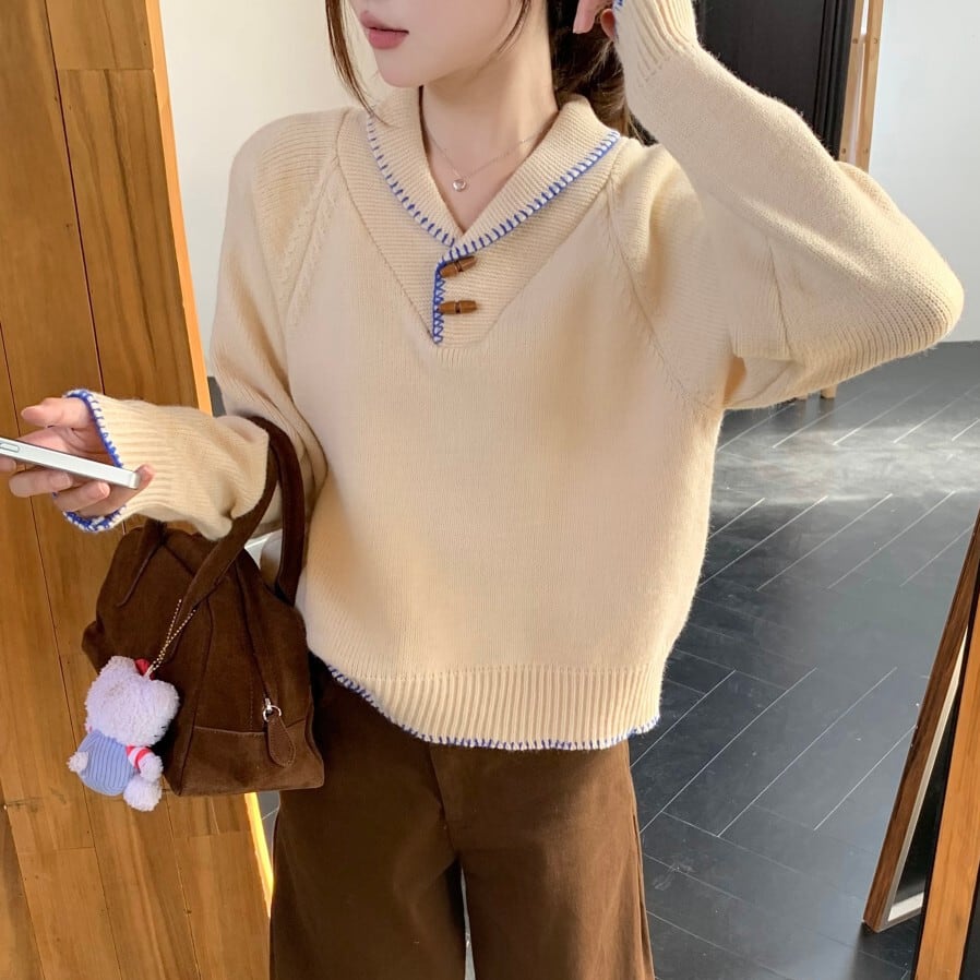 【tops】ニットセーター　M28842