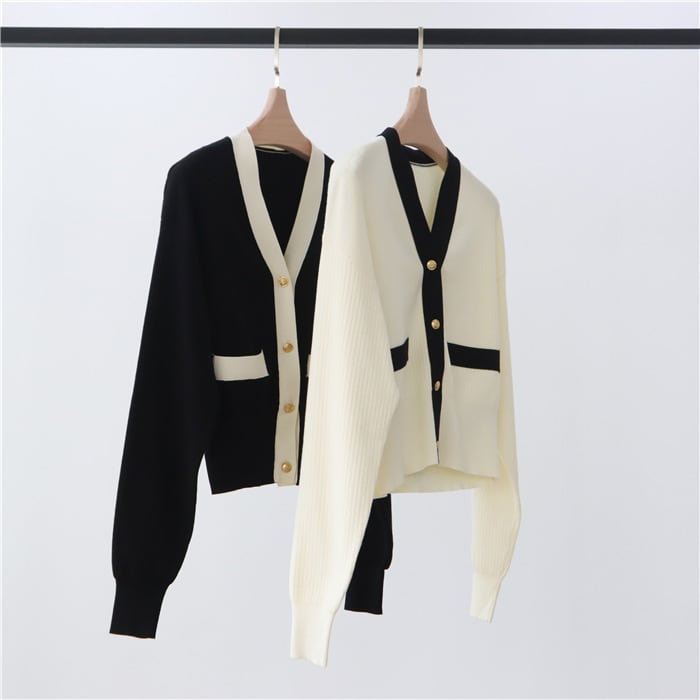 【outer】Vネックニットカーデ　M27234