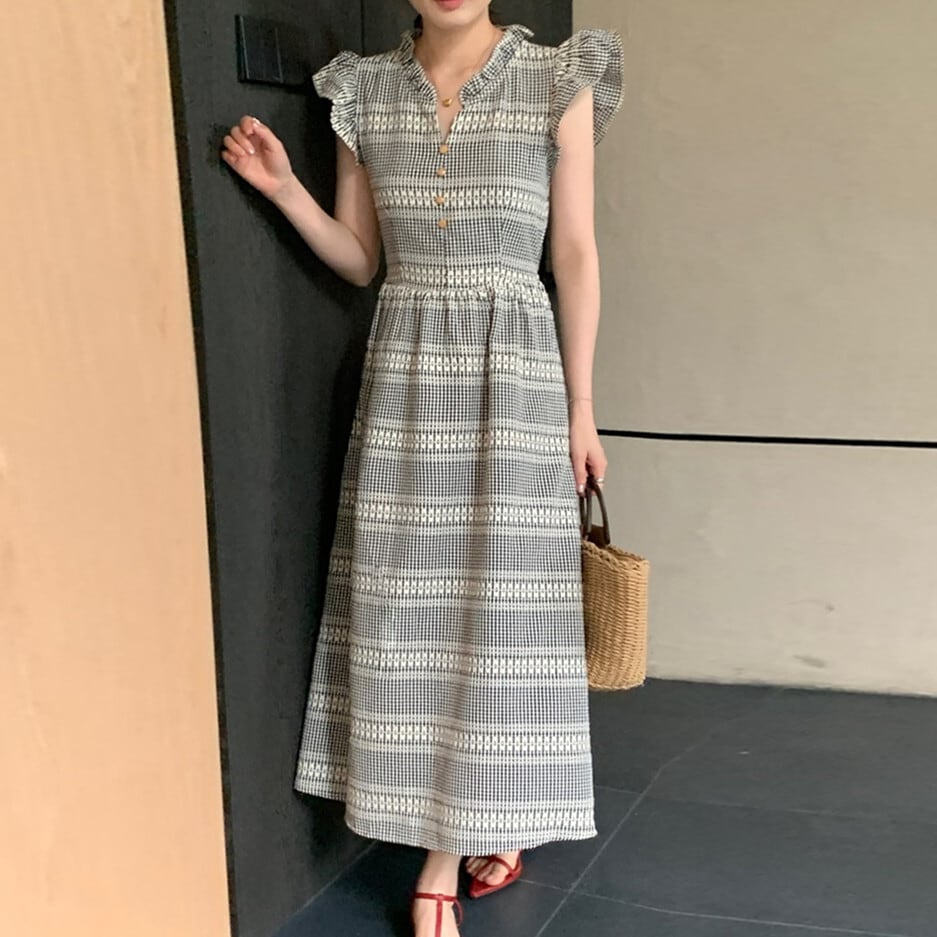 【dress】フリルワンピース　M24461