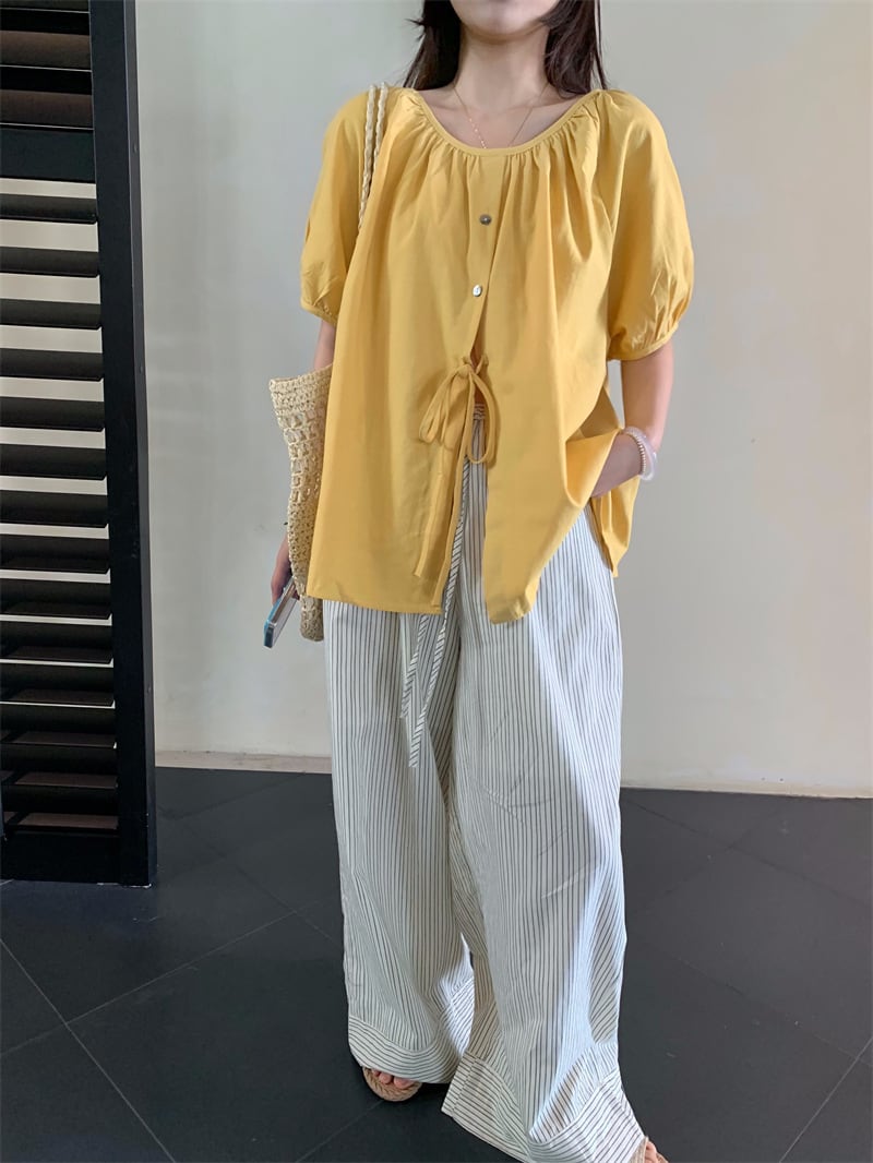 【tops】パフスリーブトップス　M24901