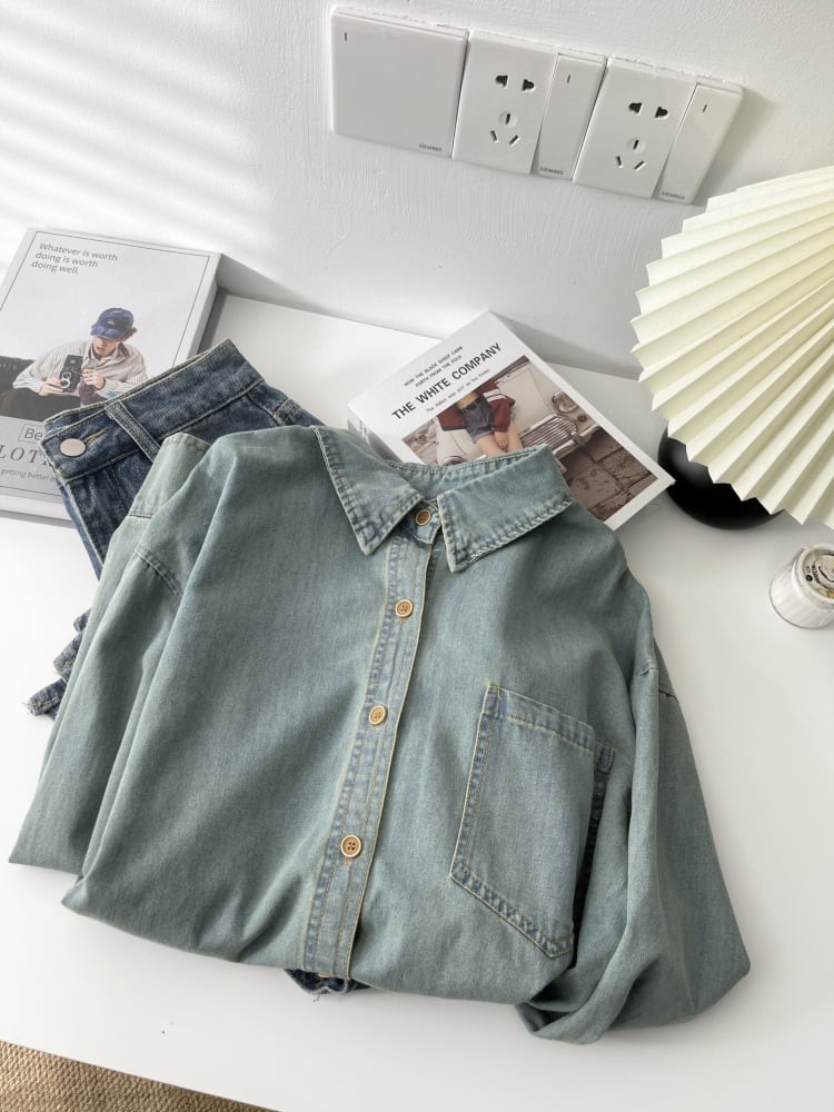 【tops】デニムシャツ　M29930