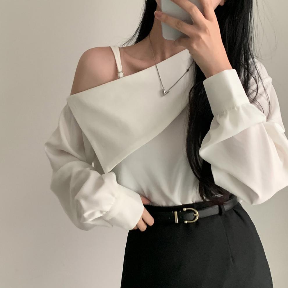 【tops】オフショルダートップス　M25763