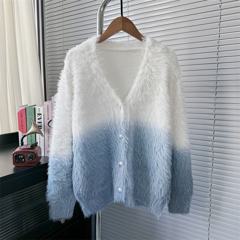 【outer】Vネックニットカーデ　M28151