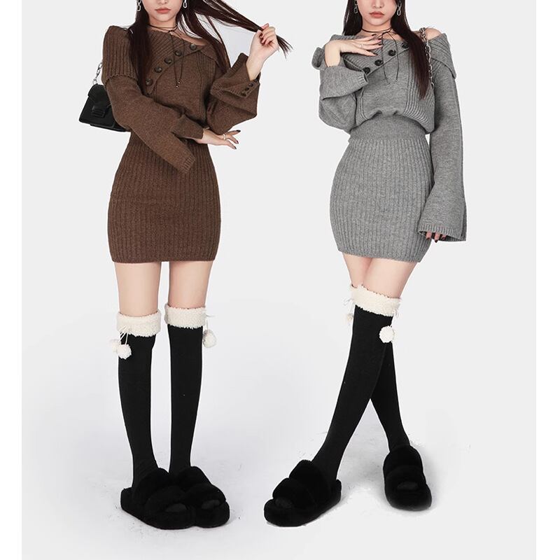 【dress】ニットワンピース　M19068