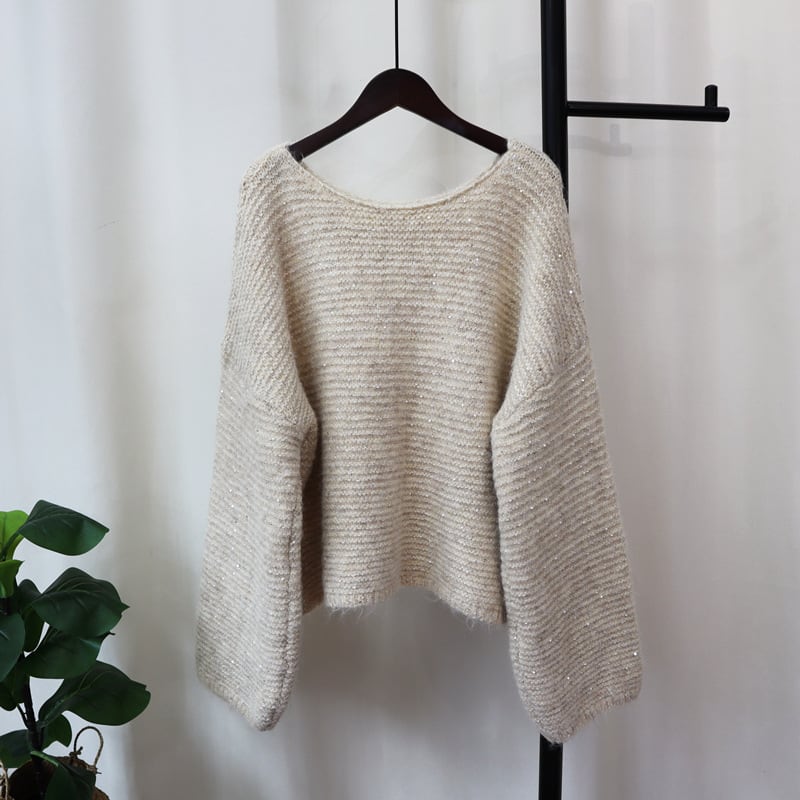 【tops】キラキラニットセーター　M25371