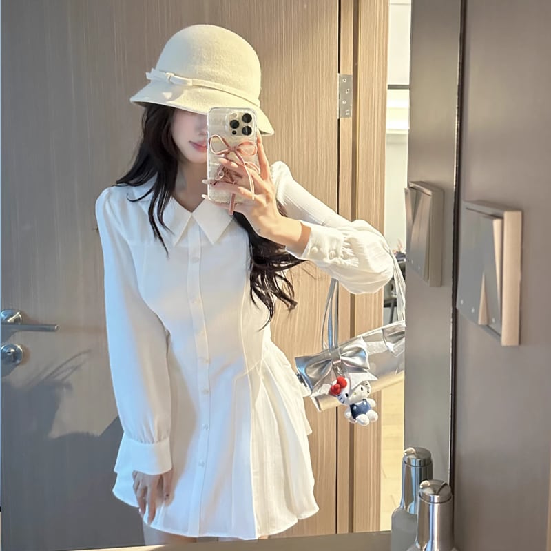 【dress】シャツワンピース Q8257