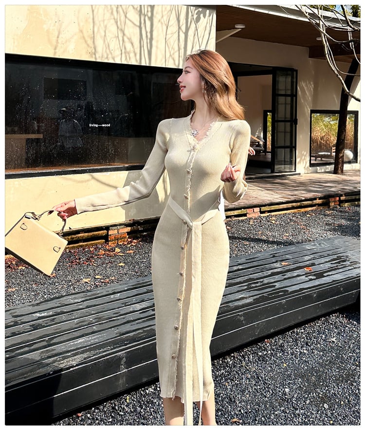 【dress】ニットワンピース　M25754