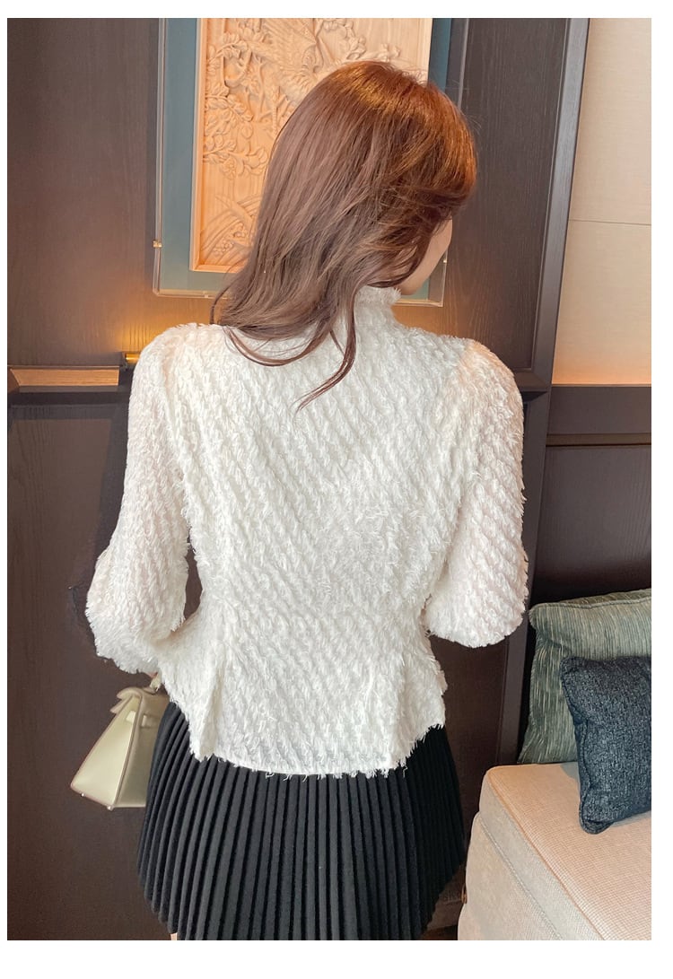 【tops】裹起毛シャツトップス　M27421