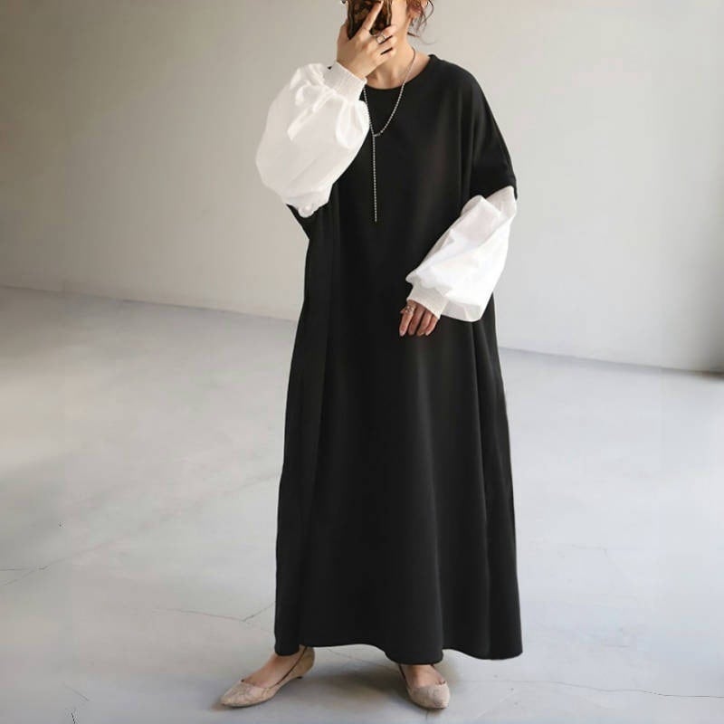 【dress】切り替えカジュアルワンピース　M29602