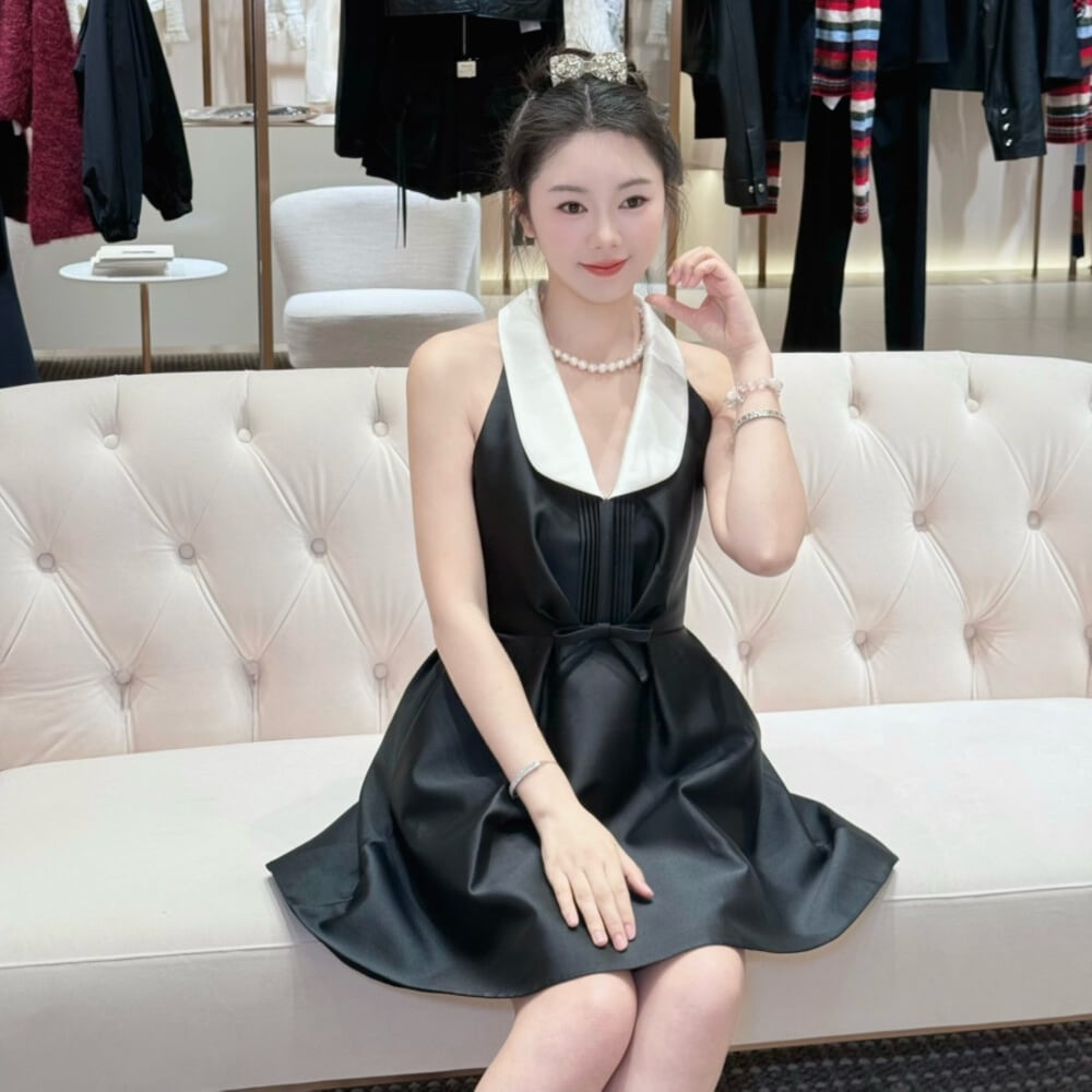 【dress】リボンミニワンピース　N3532