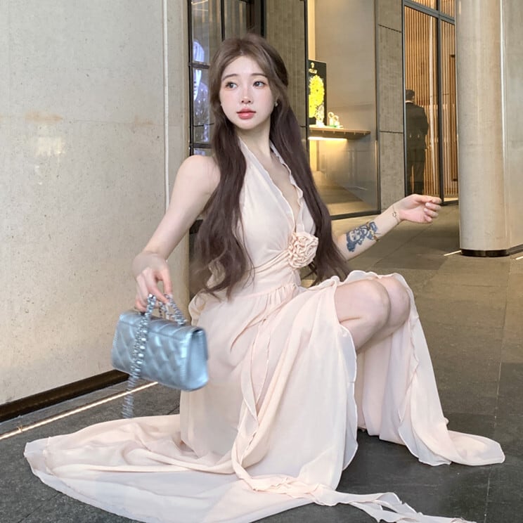 【dress】ホルターネックワンピース　M24518
