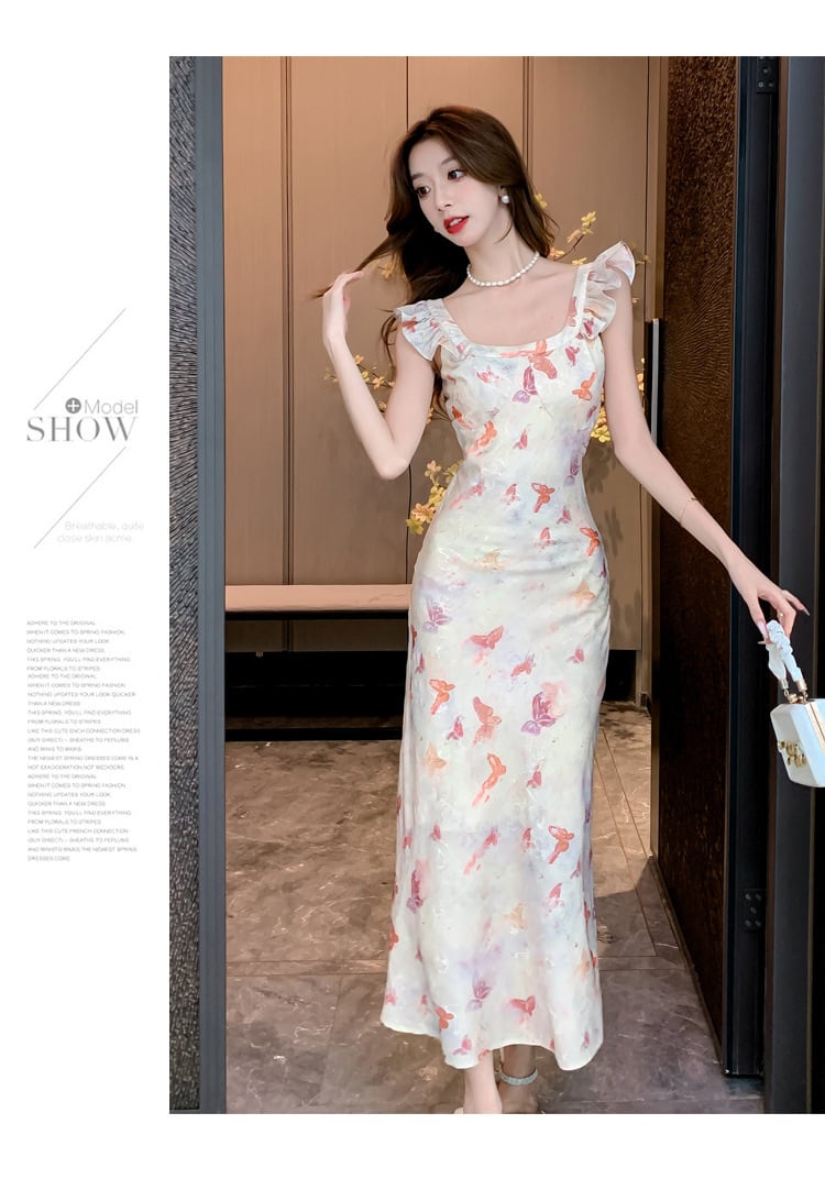 【dress】プリントキャミワンピース　M23963