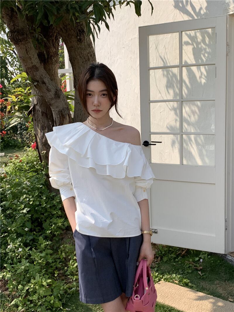 【tops】フリルブラウスG20469