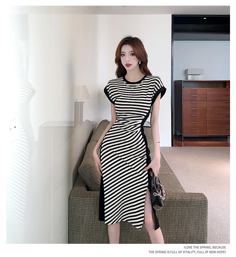 【dress】ストライプ柄ワンピース G20636