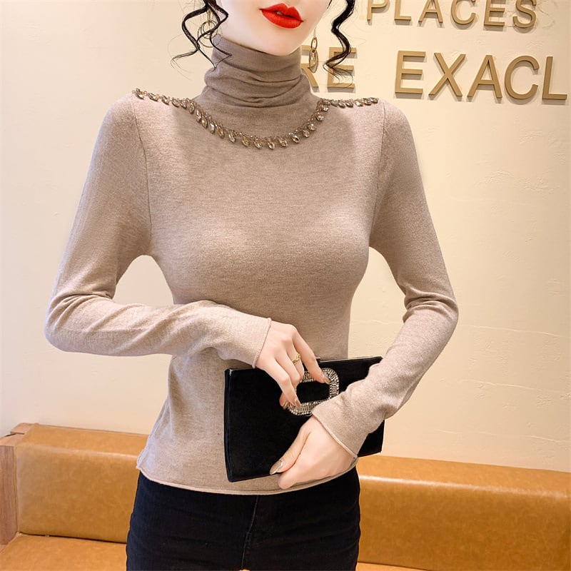 【tops】ビジューニットトップス　M27731