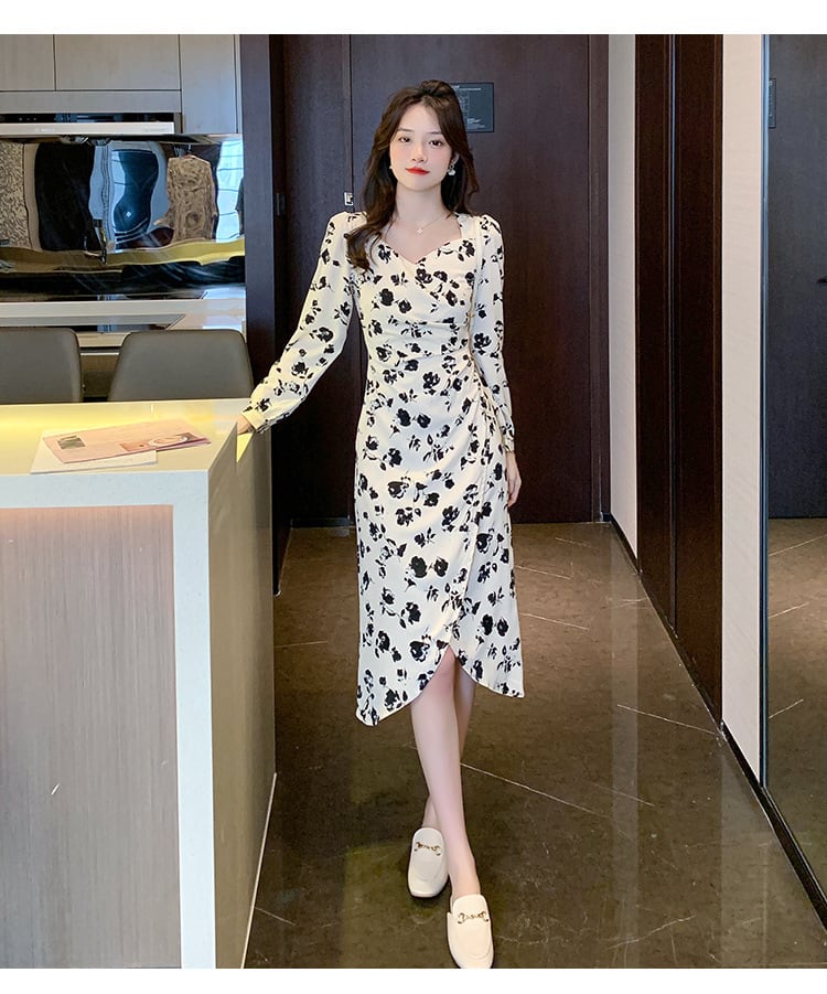 【dress】花柄ワンピース　M25374