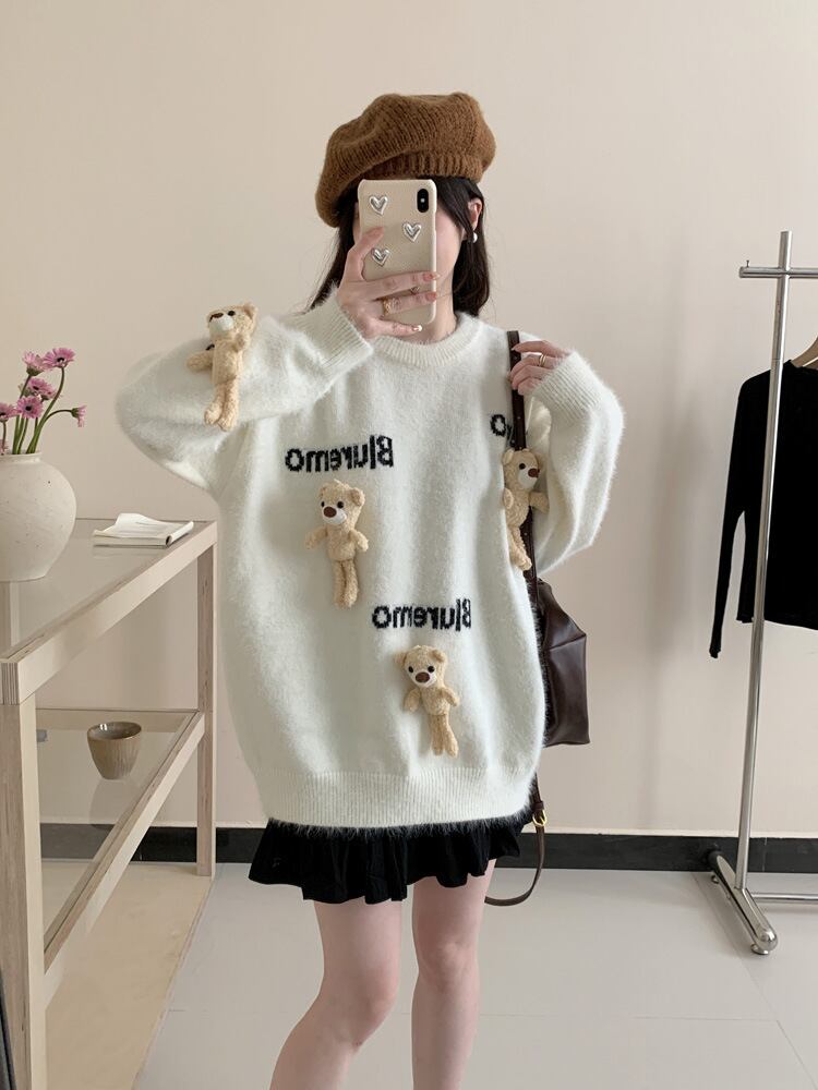 【tops】カートゥーンニットセーター　M28308