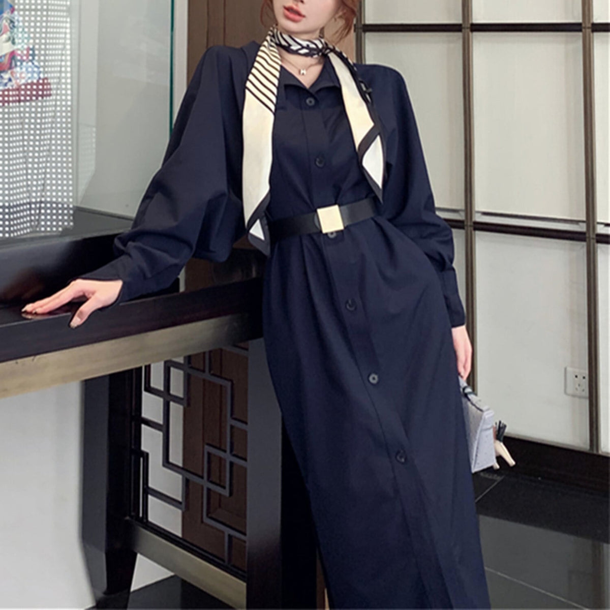【dress】トレンチワンピース　N2739