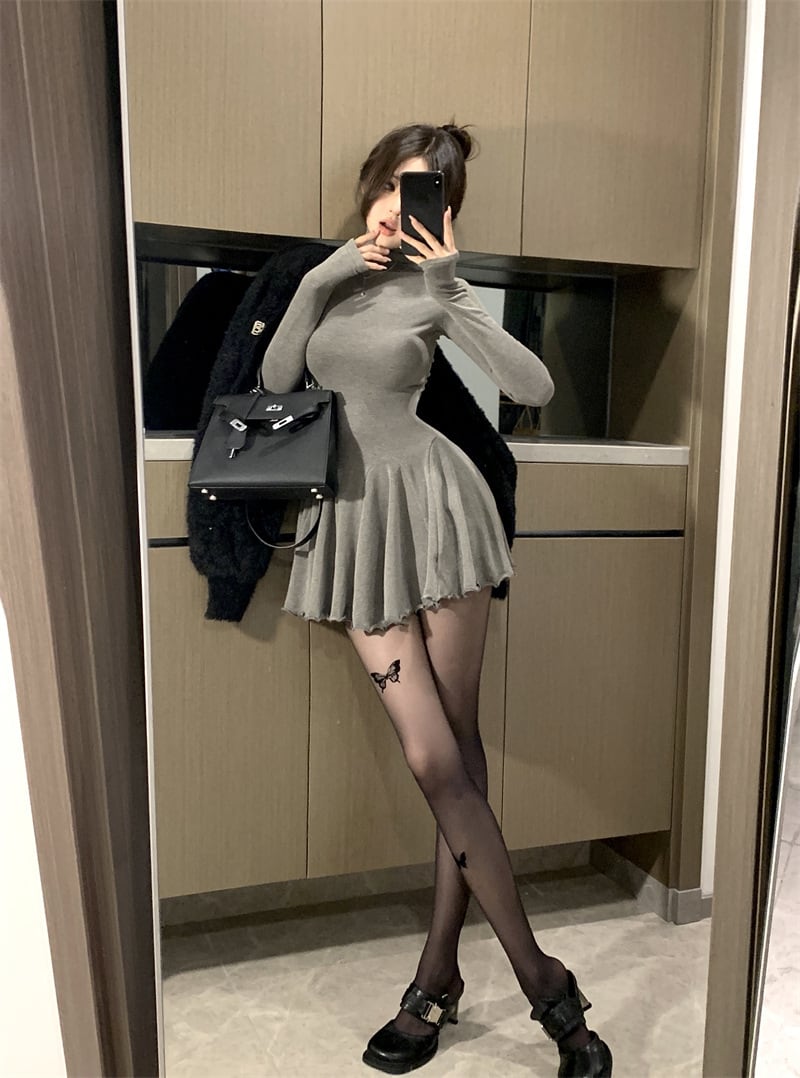 【dress】ハイネックワンピース　M27758