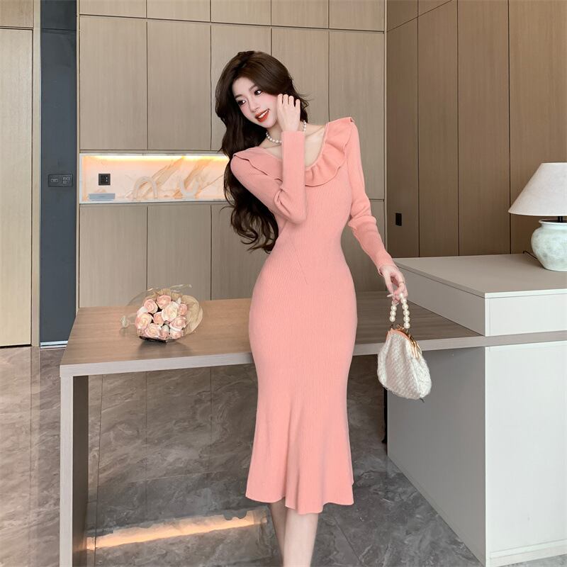 【dress】ニットワンピース　M19088