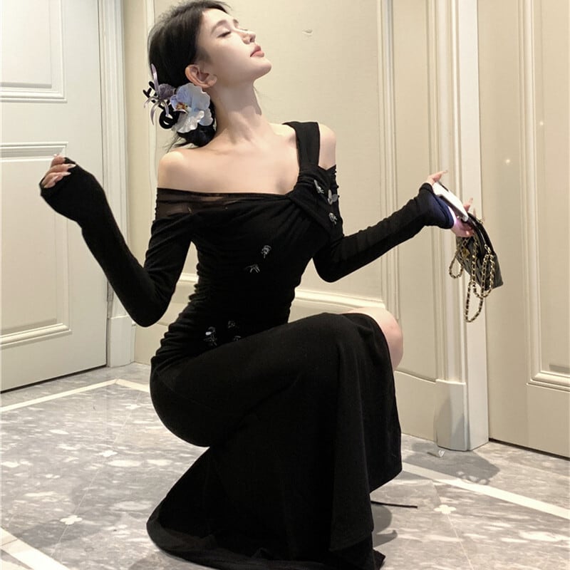 【dress】不規則 イレギュラーデートワンピース　M28177