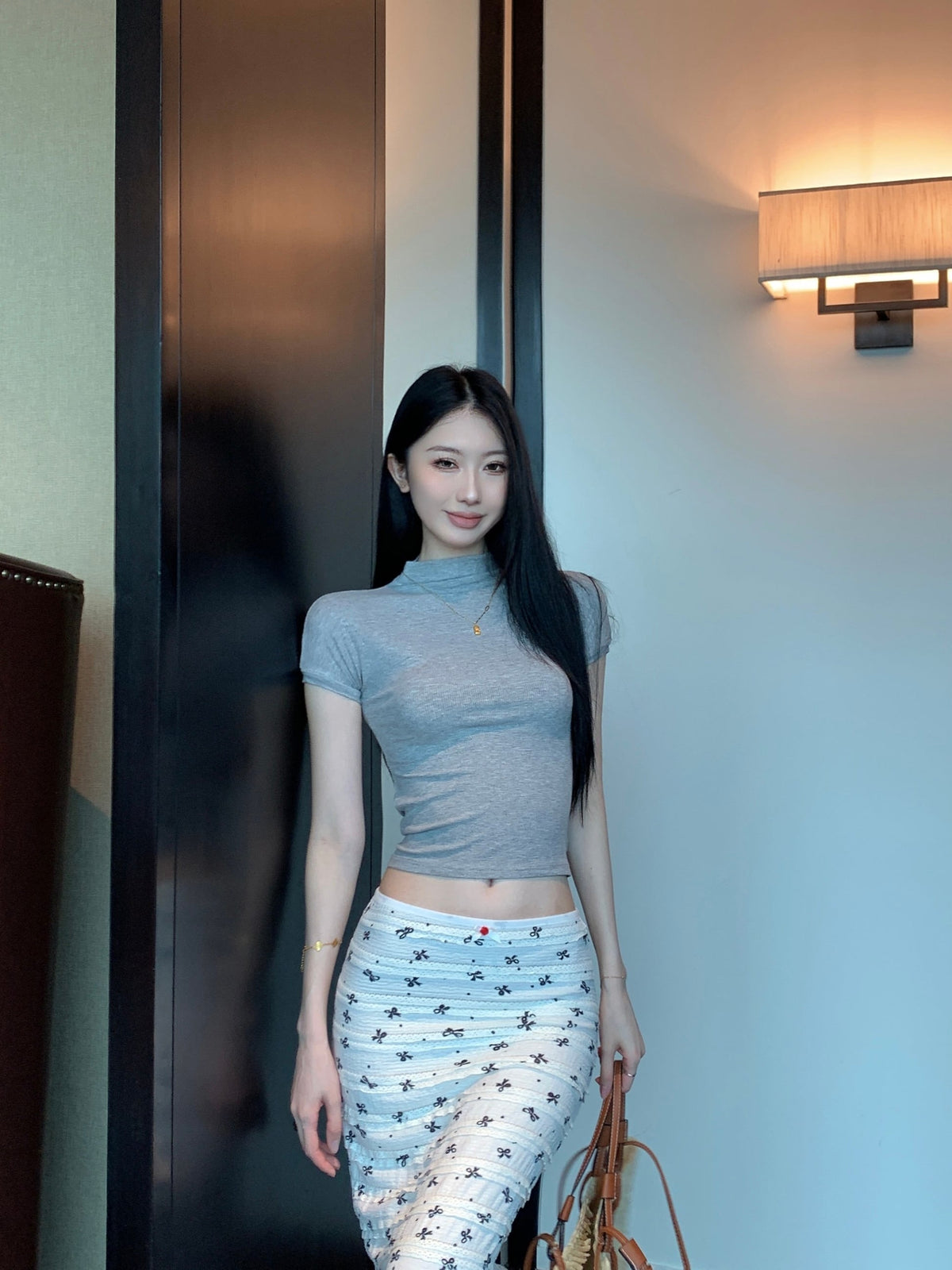 【set】Tシャツ×マーメイドスカートセット　M23989