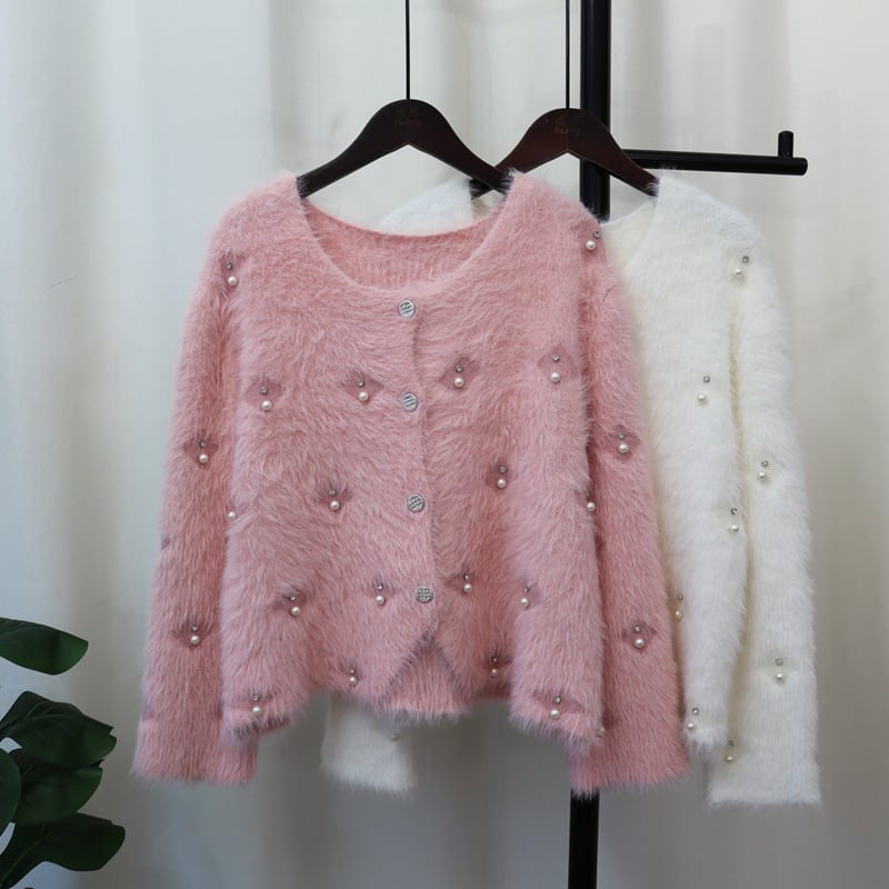 【outer】シャギーニットカーデ　M25433