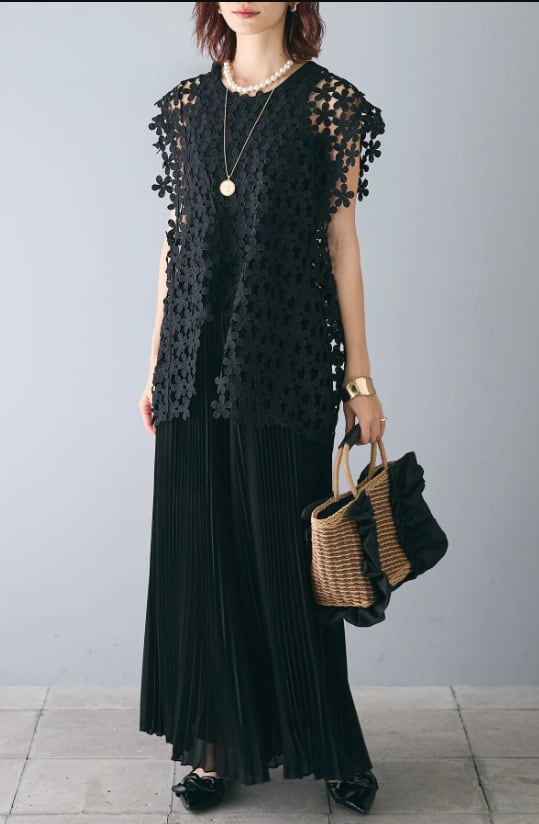 【tops】カットワークトップス　M24051